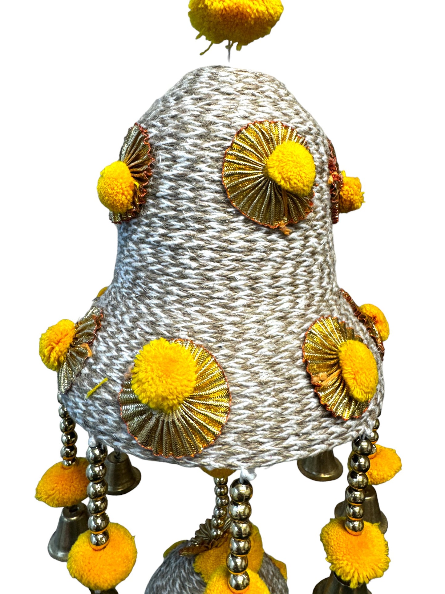 Jute Lari with Bell Shape & PomPom