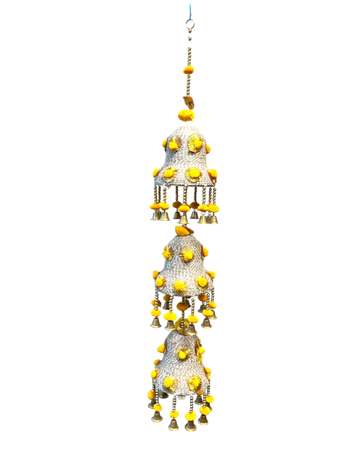 Jute Lari with Bell Shape & PomPom