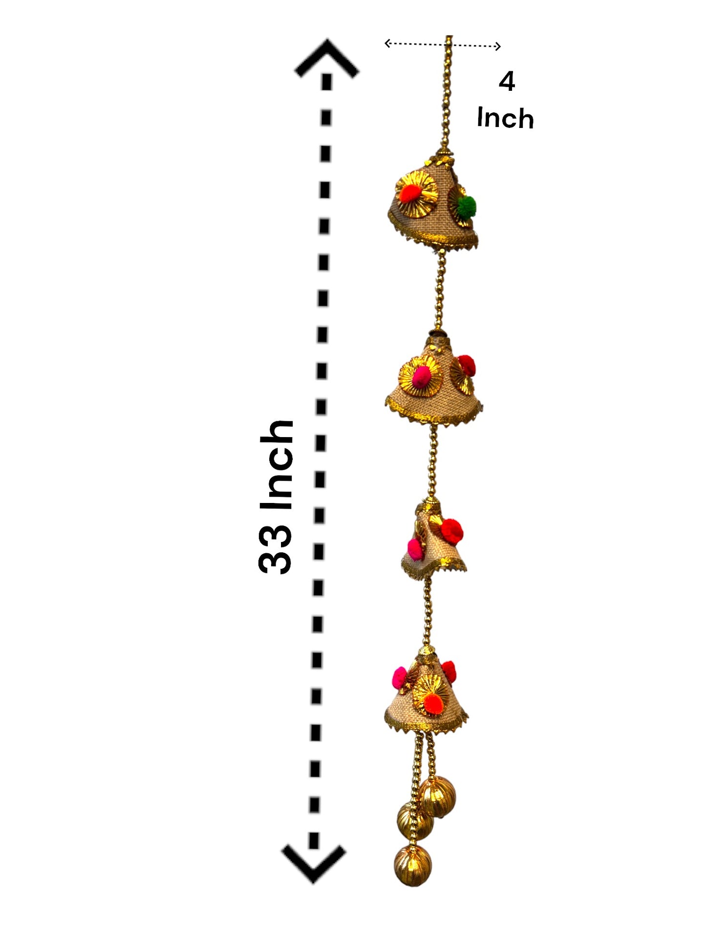 Jute Lari with PomPom & Gota, Set of 5