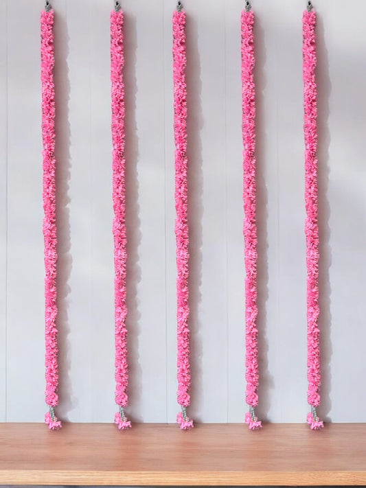 60" Long Artificial Flower Lari, Set of 5
