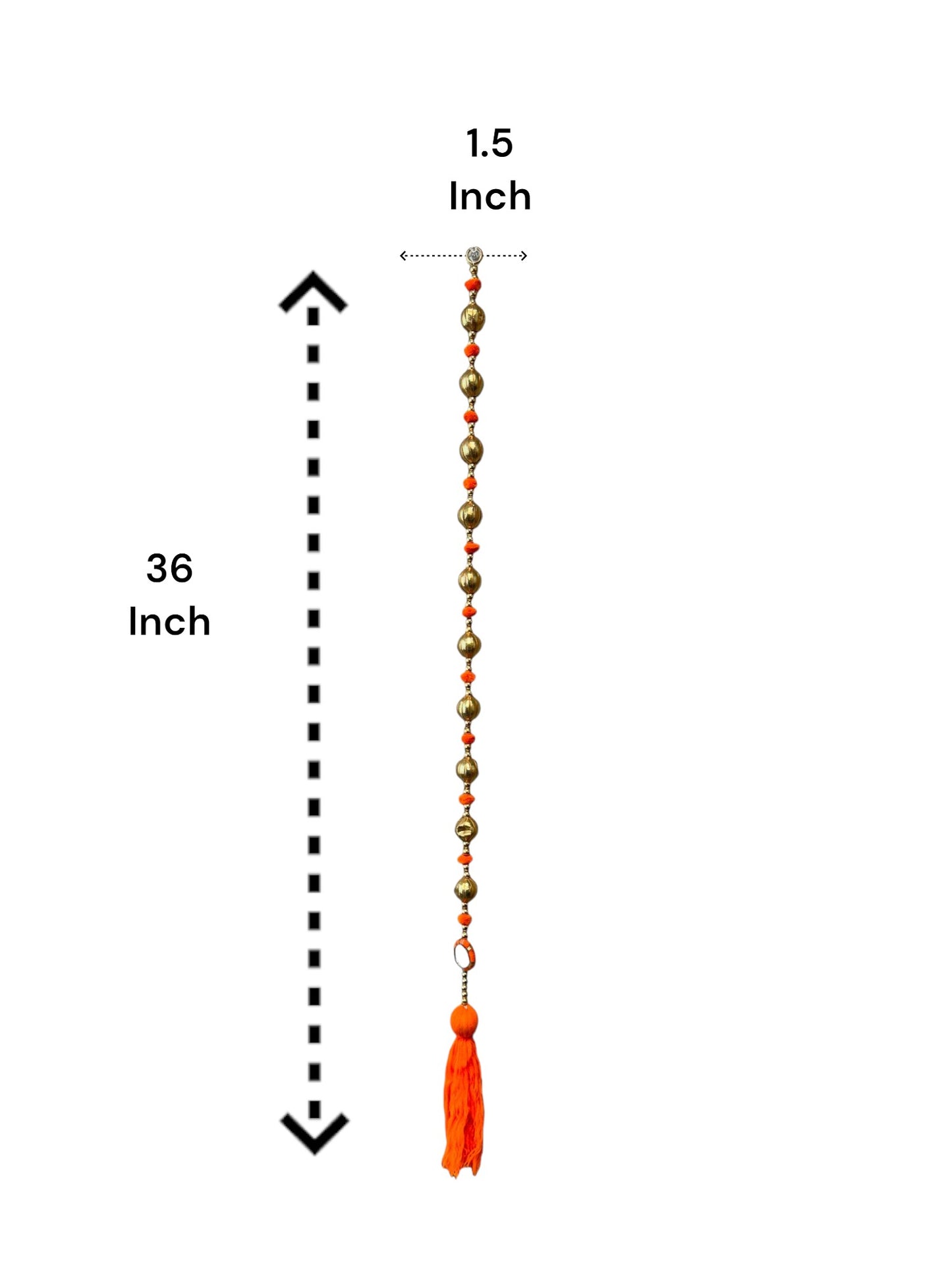 36" Gota Ball Lari With Tassels, set of 5
