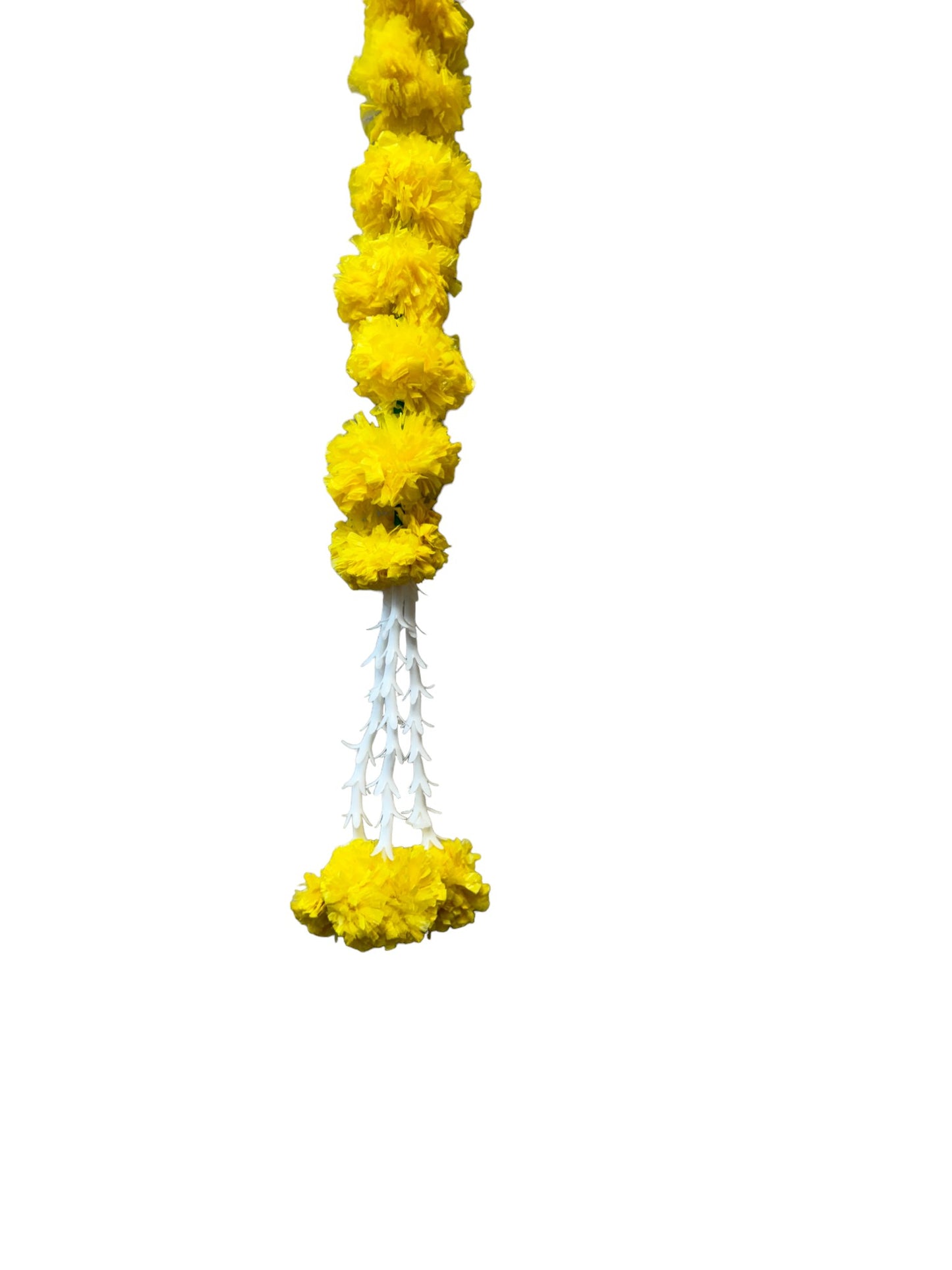 60" Long Artificial Marigold Lari, Set of 5