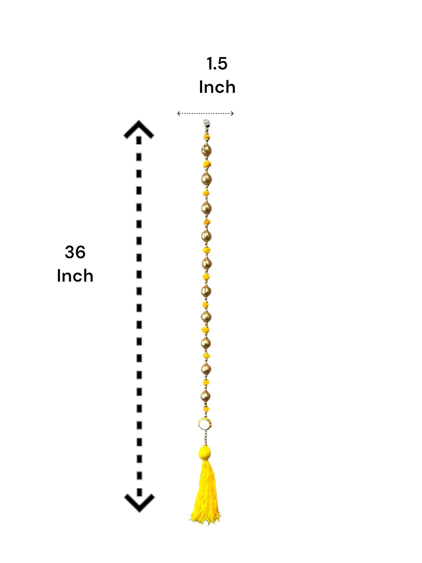 36" Gota Ball Lari With Tassels, set of 5