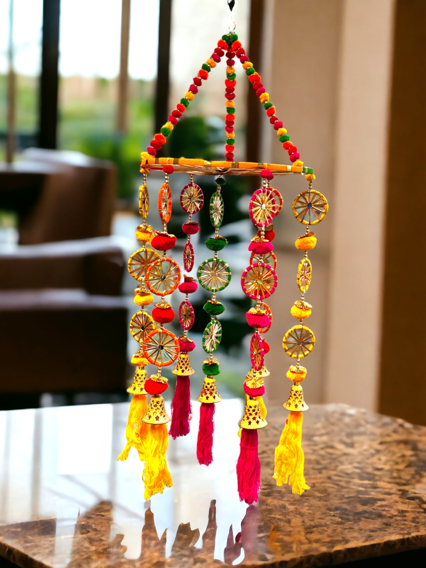 PomPom, Ring, Bell & Mirror Jhoomar