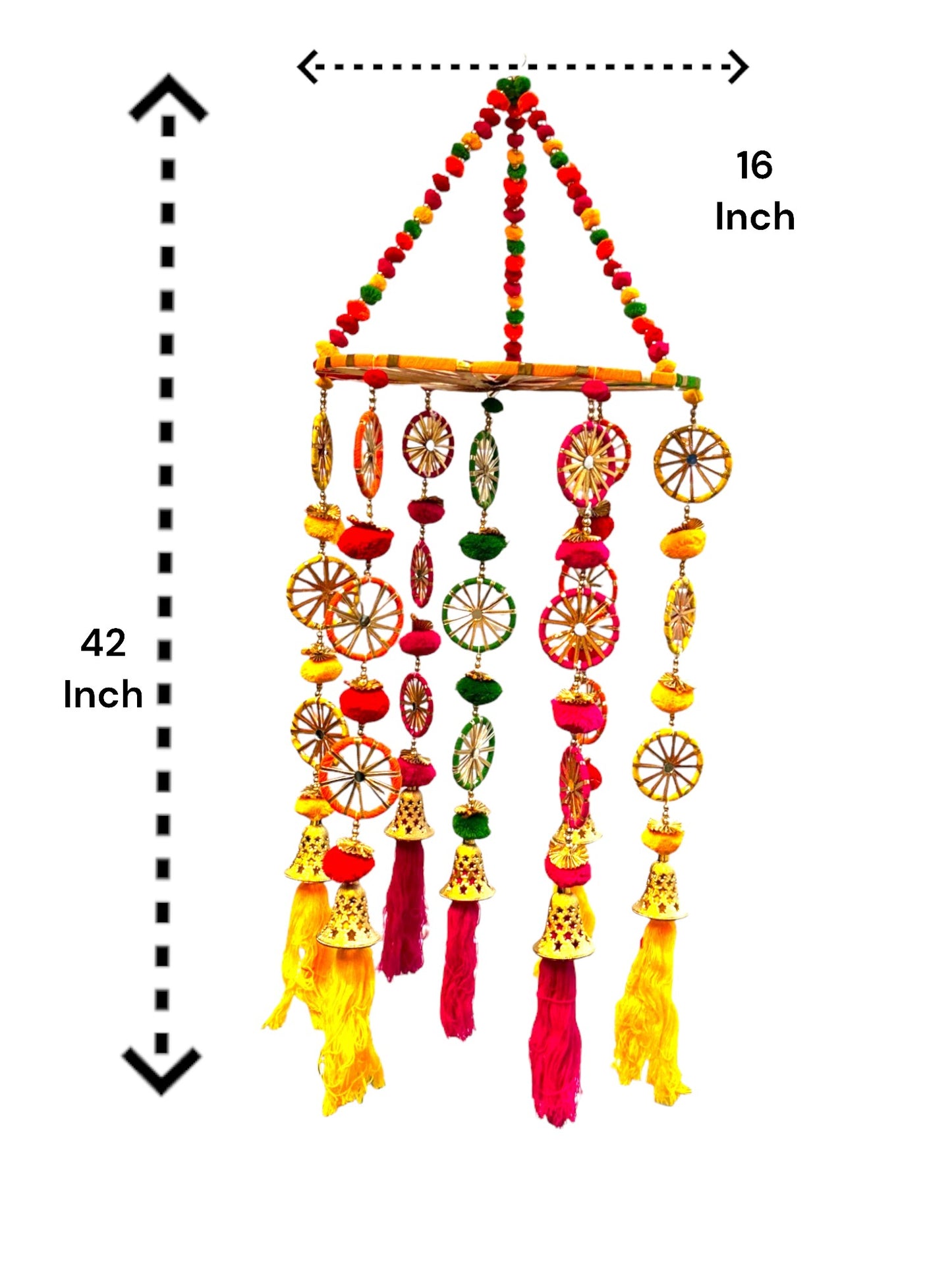PomPom, Ring, Bell & Mirror Jhoomar