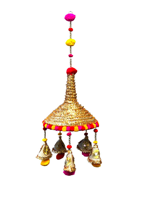 Jhoomer with Pom Pom & Tassels