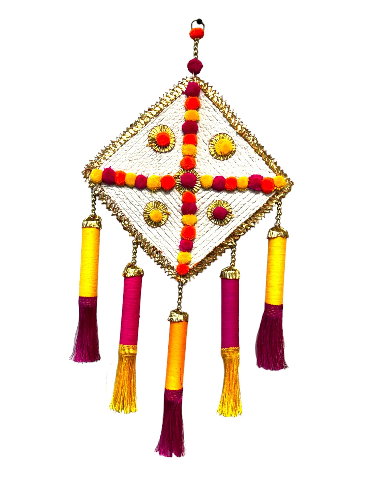 Jute Kite & Tassels Hanging