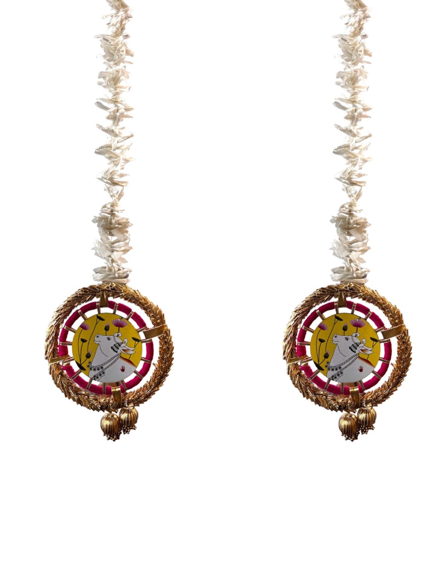 Pichwai, Ring & Tassels Lari, Set of 2