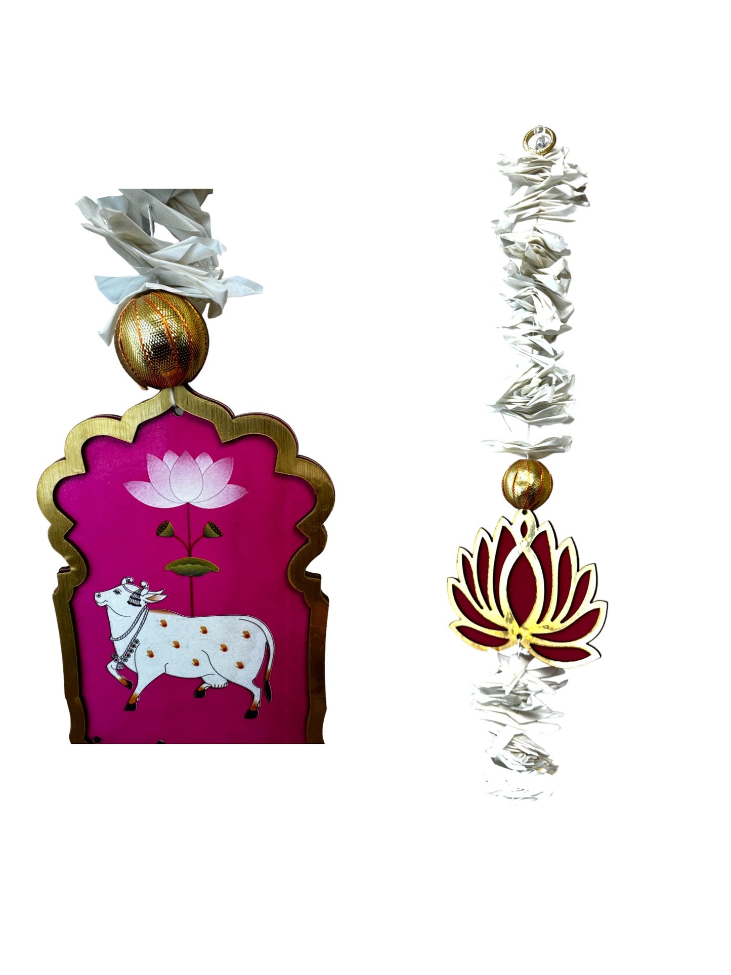 Pichwai, Lotus & Bell Lari, Set of 2
