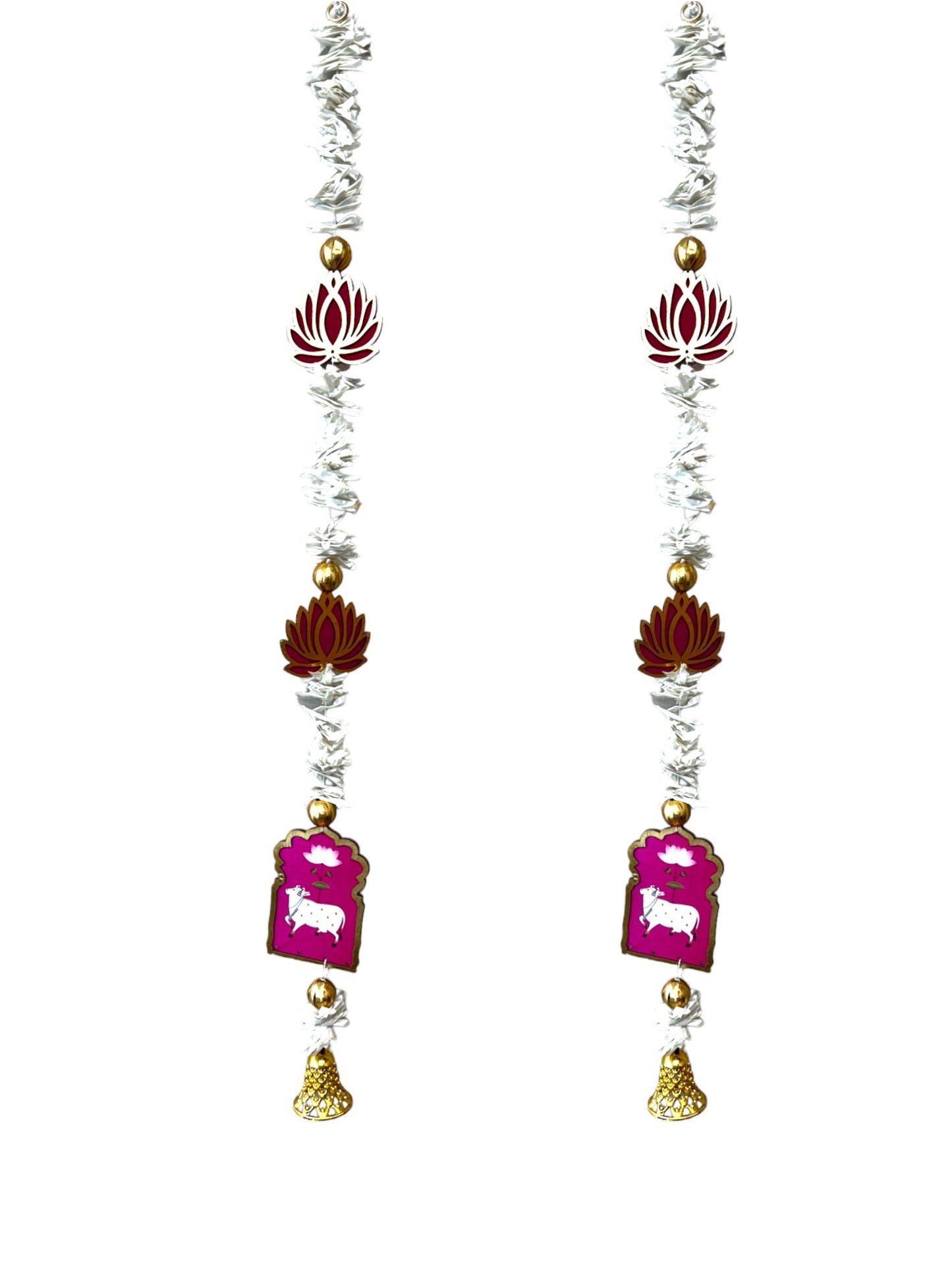 Pichwai, Lotus & Bell Lari, Set of 2