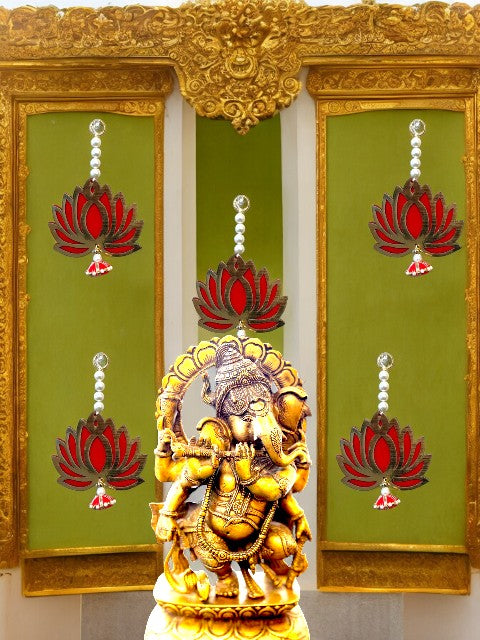 7" Long Lotus Hanging, Set of 5