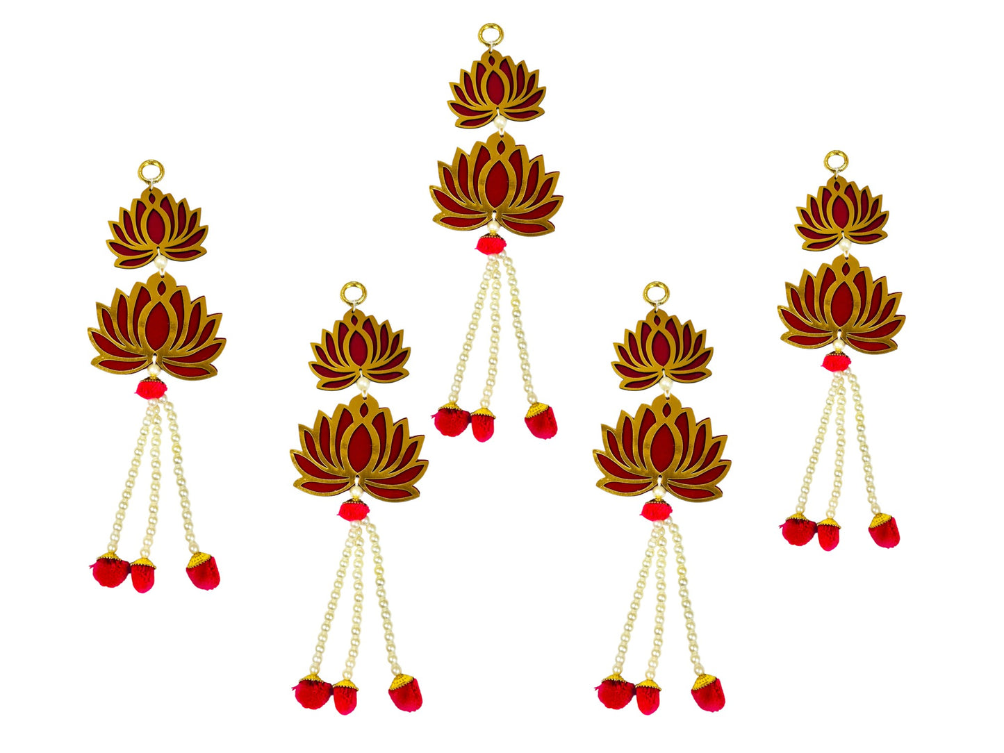 12" Long Lotus Hanging, Set of 5