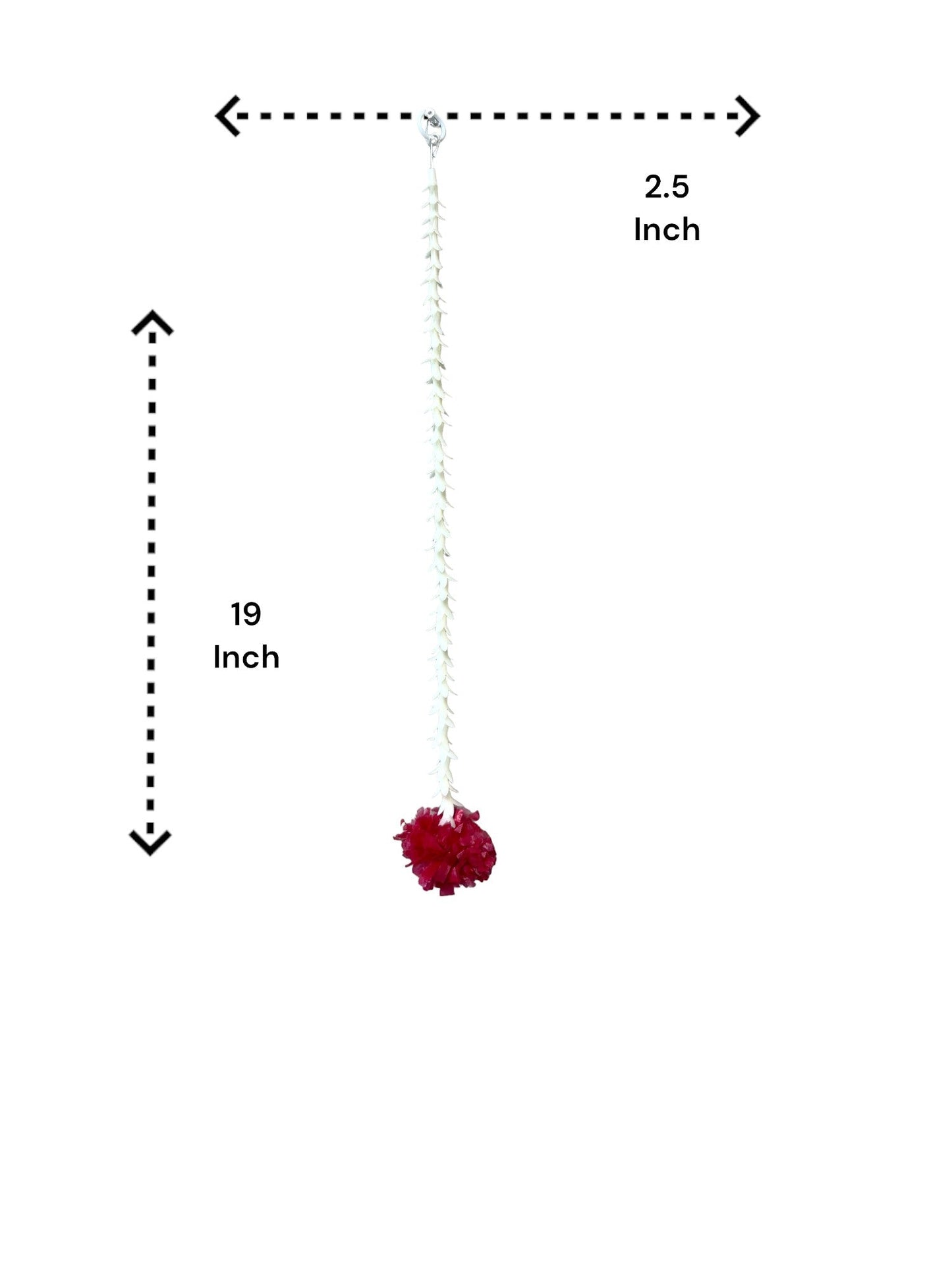19" Long Marigold Malai Lari, Set of 12