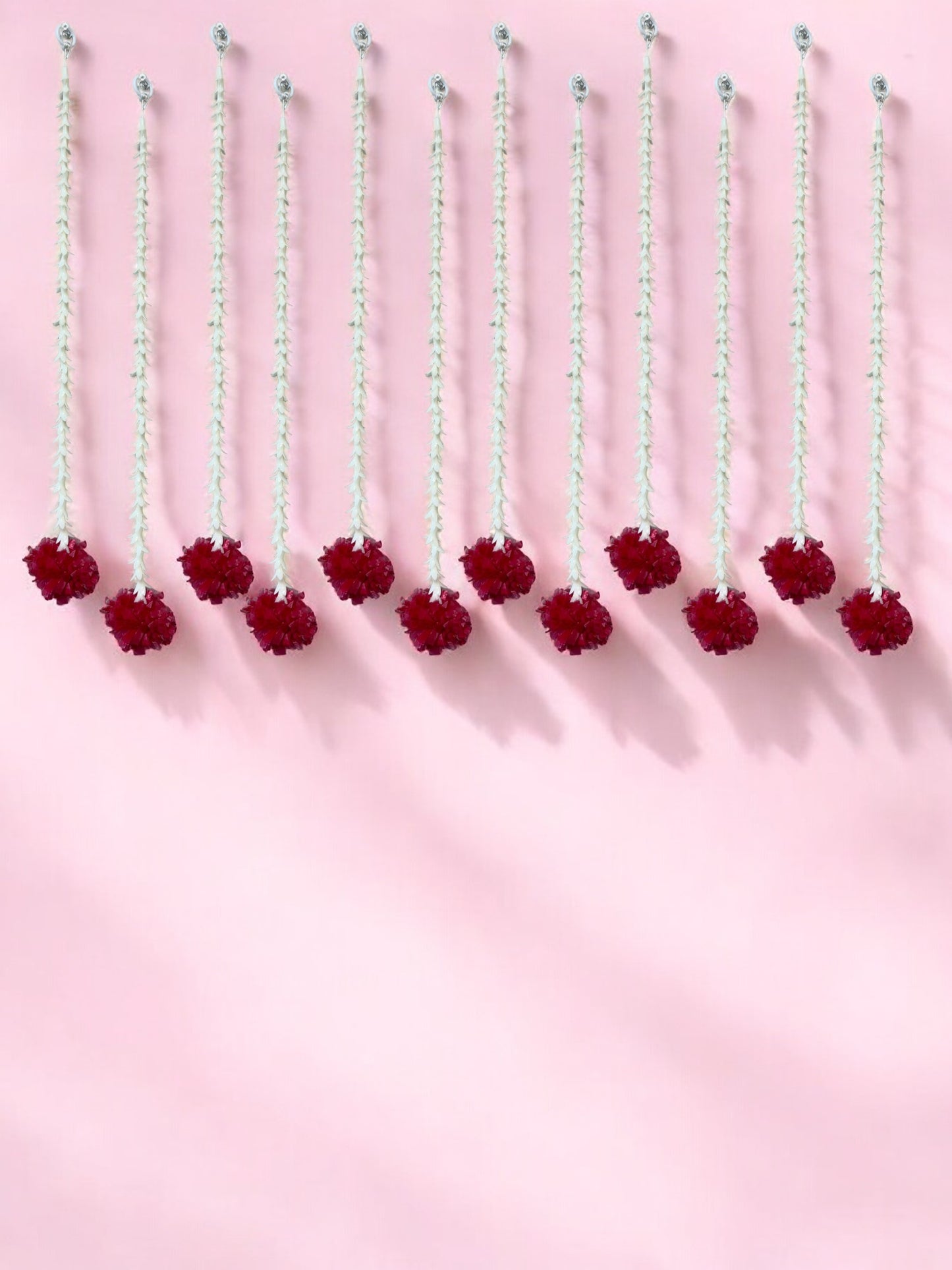 19" Long Marigold Malai Lari, Set of 12