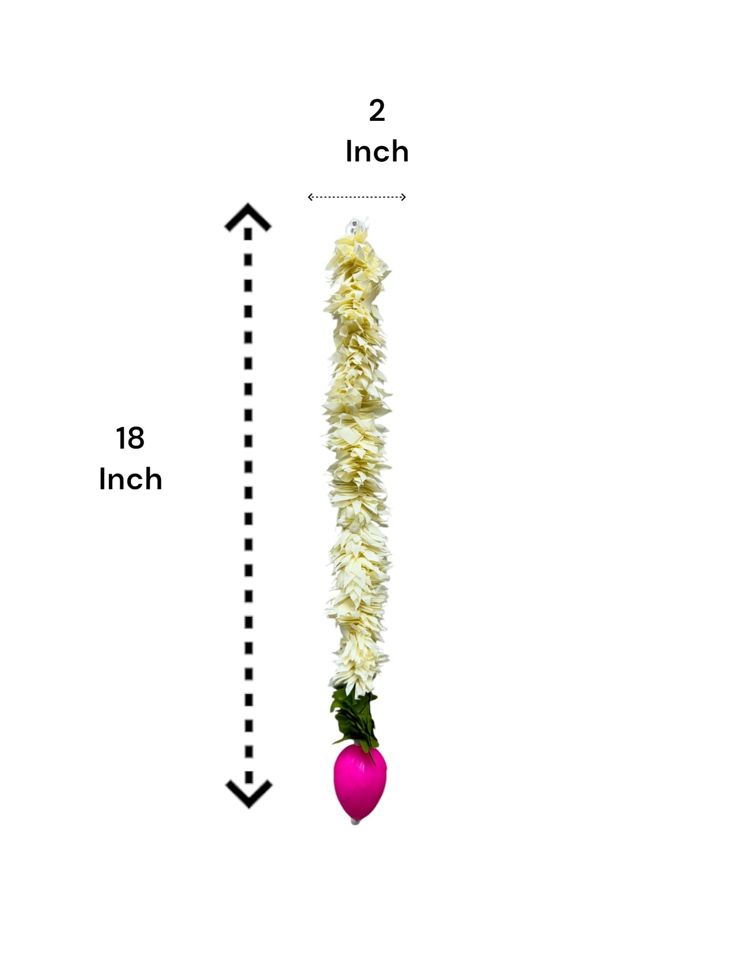 1.5 Feet Long Plastic Lotus Lari, Set of 6