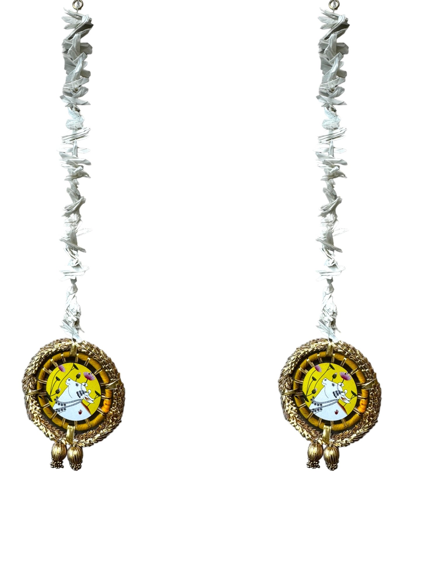 Pichwai, Ring & Tassels Lari, Set of 2