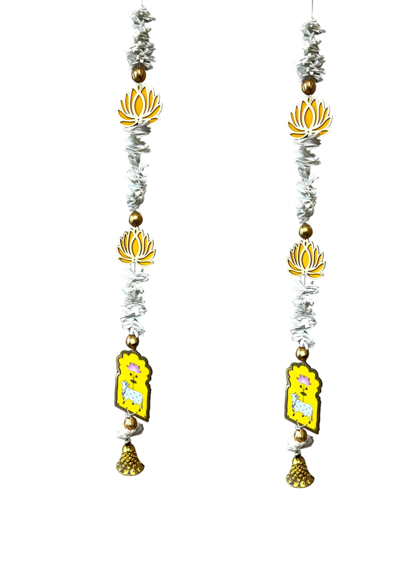 Pichwai, Lotus & Bell Lari, Set of 2