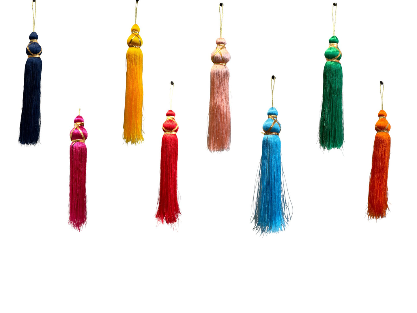 12" Long Tassels, Set of 8 (Assorted)