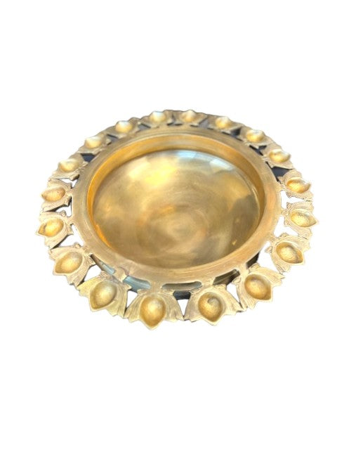 Urli with 18 Lotus Diyas