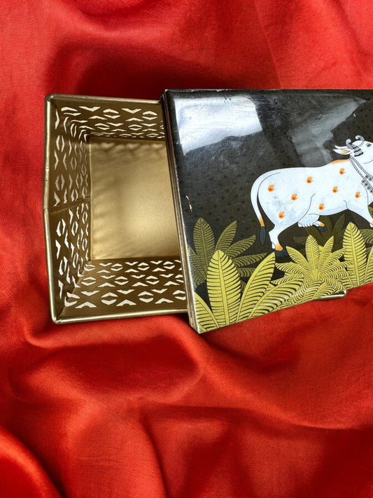 Pichwai Rectangular Trinket Box