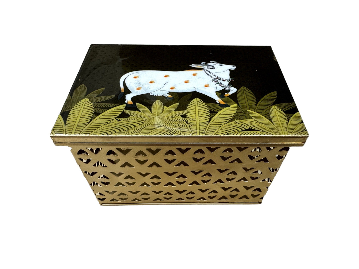 Pichwai Rectangular Trinket Box
