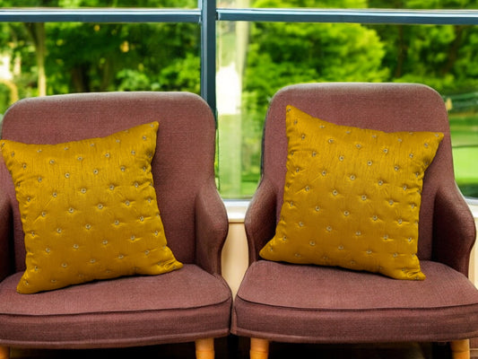 Dupioni Silk Star Cushion or Pillow Cover, Set of 2