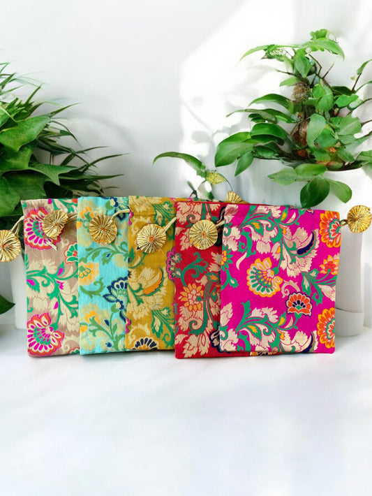 Banarasi Silk Potli, Set of 5