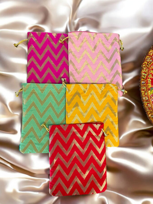 Big Silk Potli, Set of 5