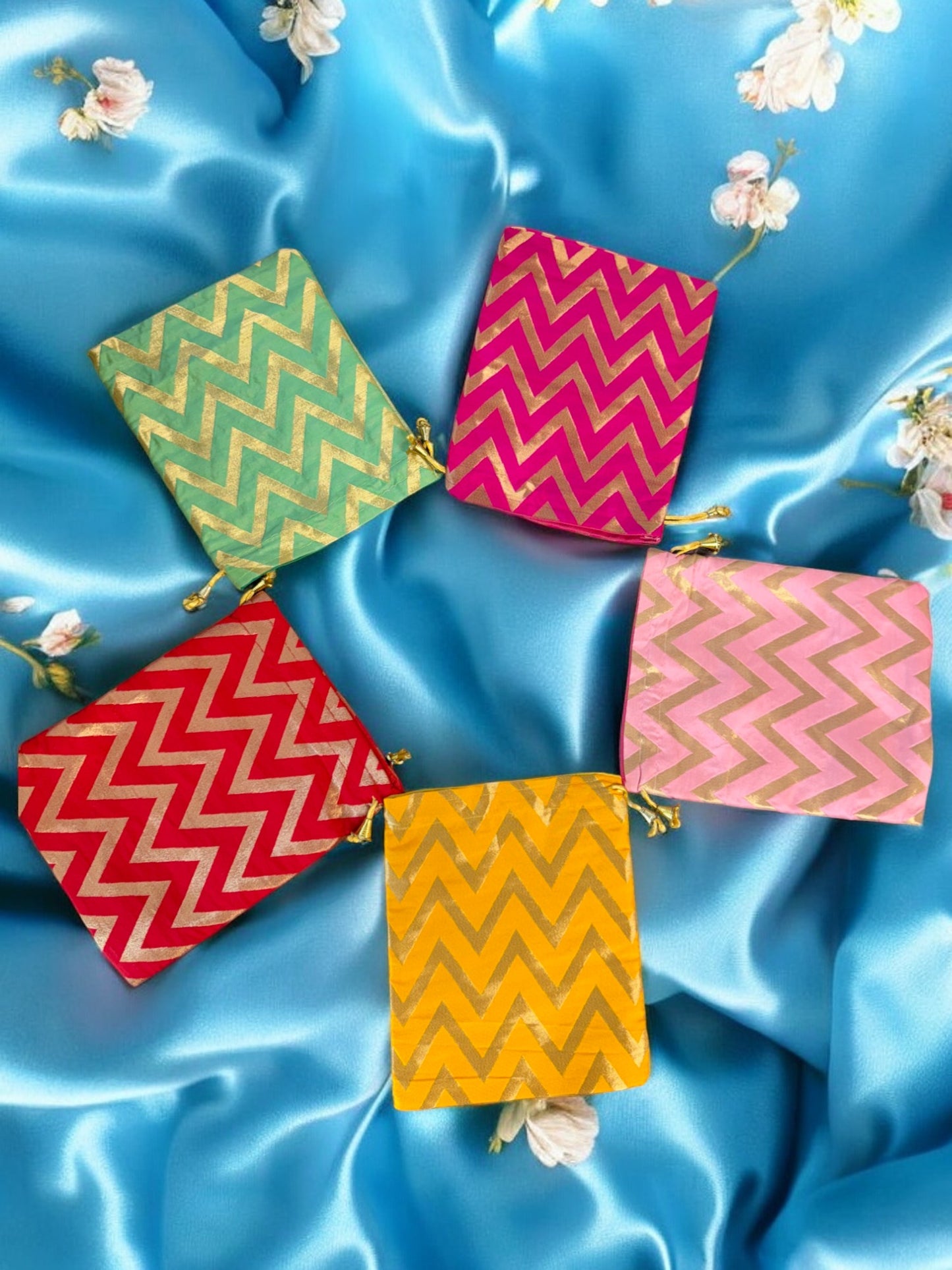 Big Silk Potli, Set of 5