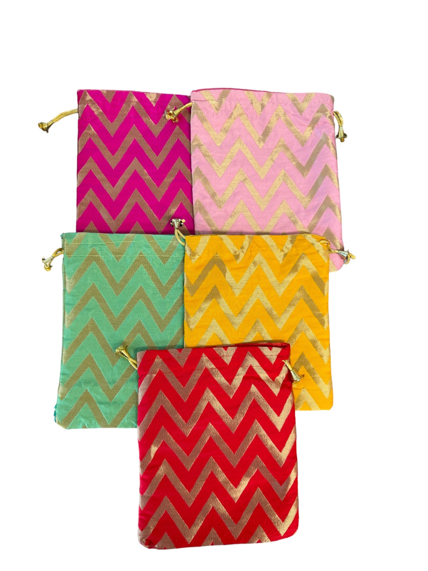 Big Silk Potli, Set of 5