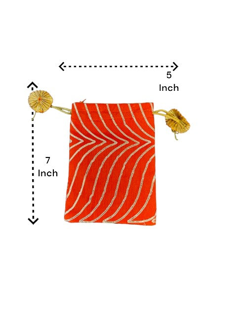 Small Silk Potli, Set of 5