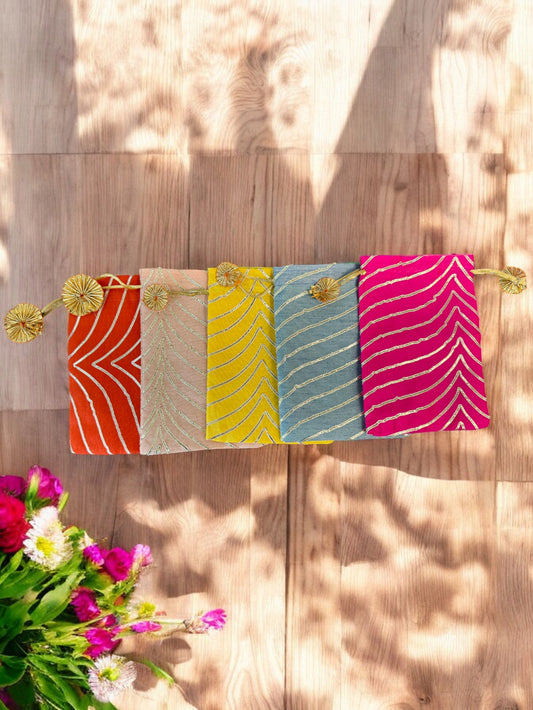 Small Silk Potli, Set of 5