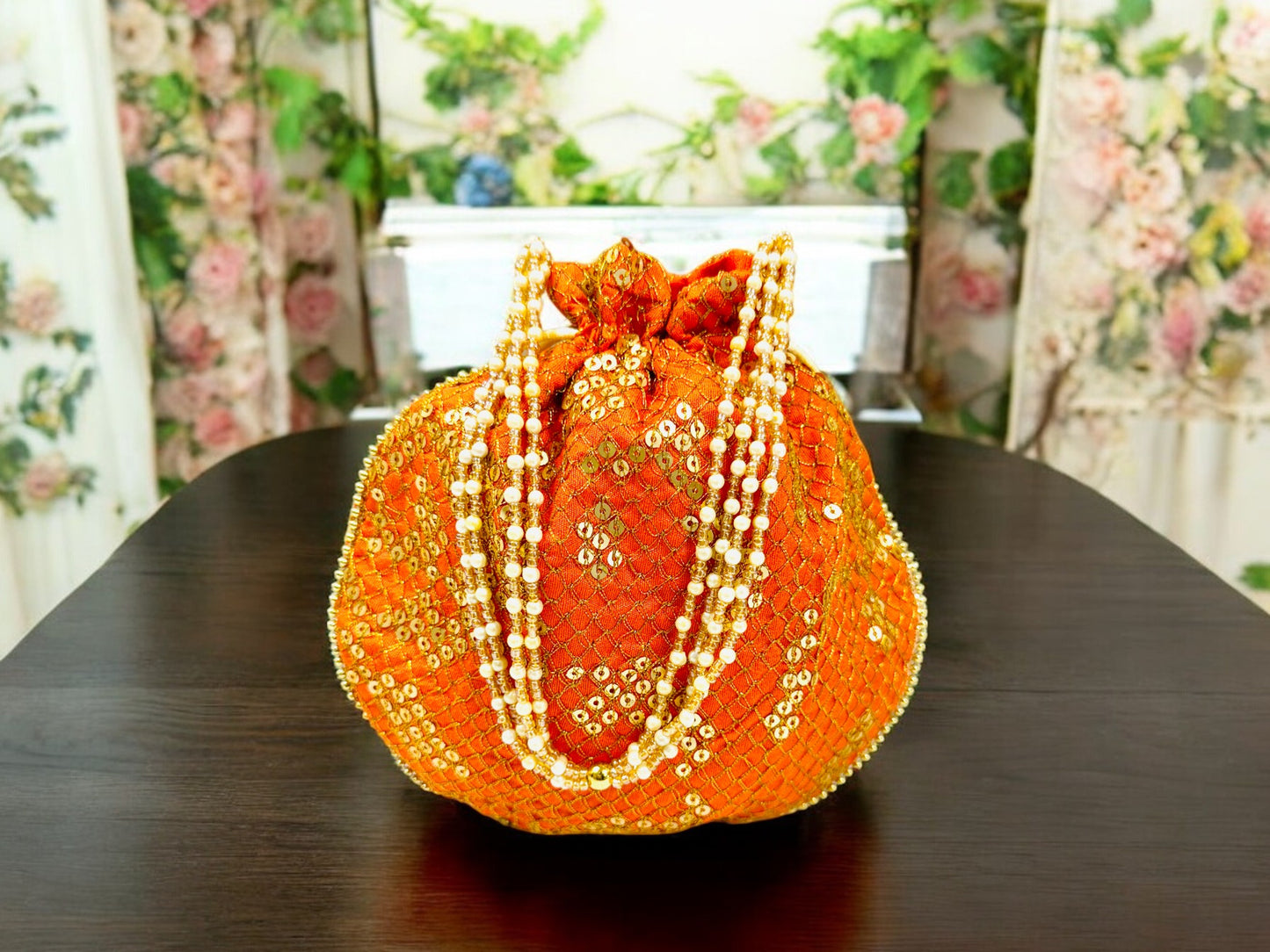 Sequence Silk Potli Bag, Set of 7