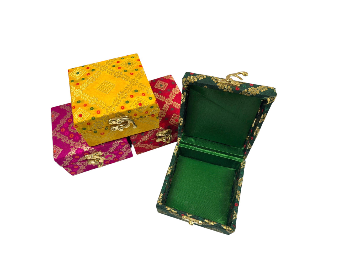 Gift Boxes - Set of 4 - Perfect To Pack Small Gifts Like Diya, Jewelry, Prasad