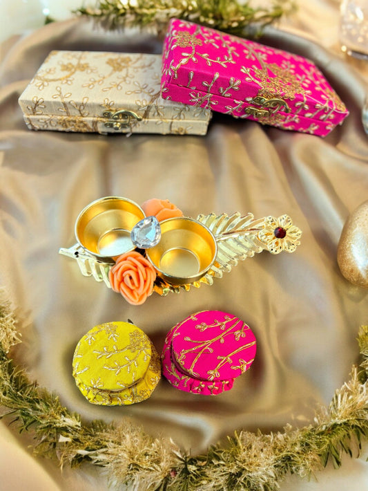 Matki Style Box with Embroidery, Set of 2