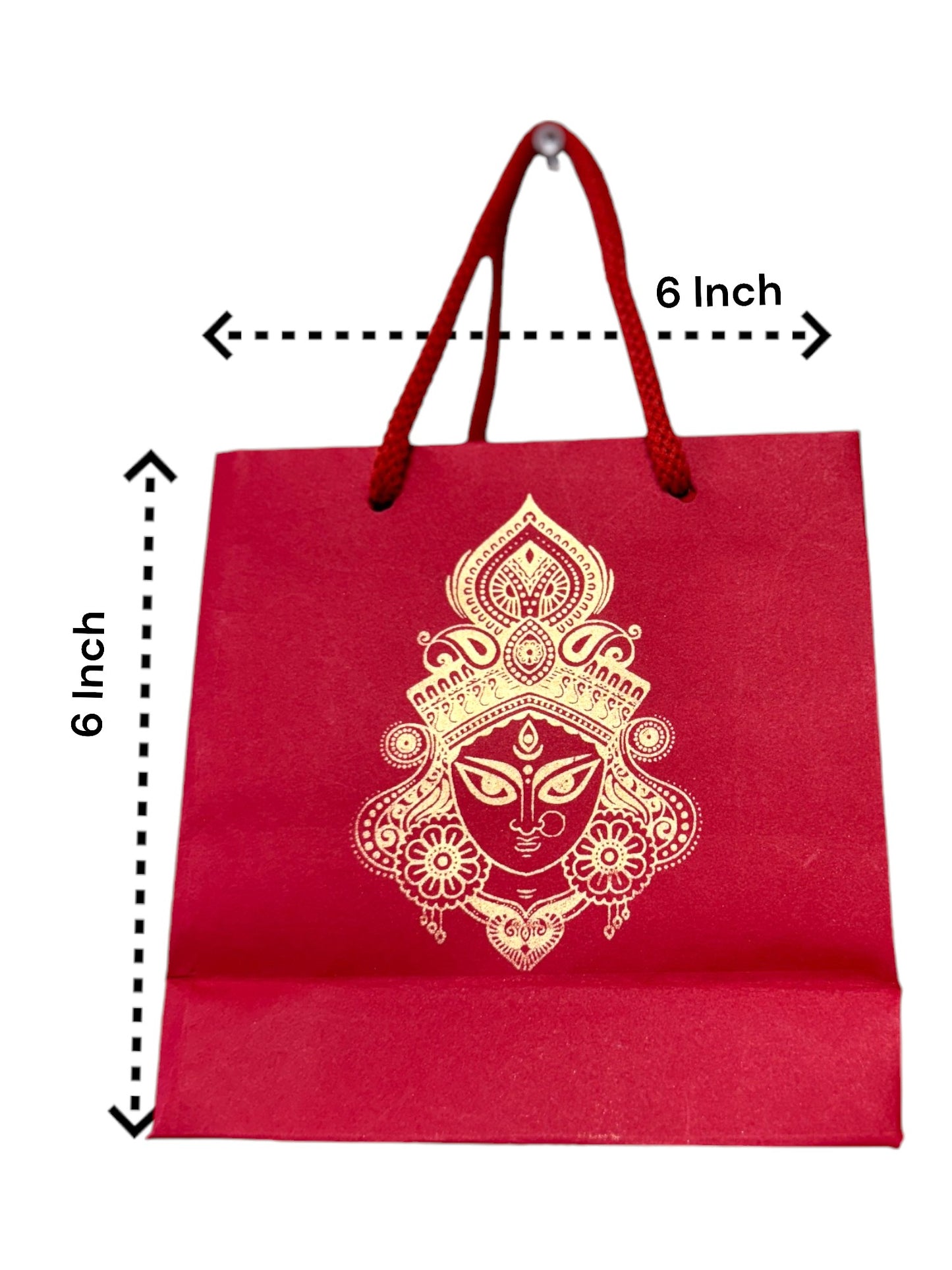 Durga Face Paper Gift Bag, Set of 10