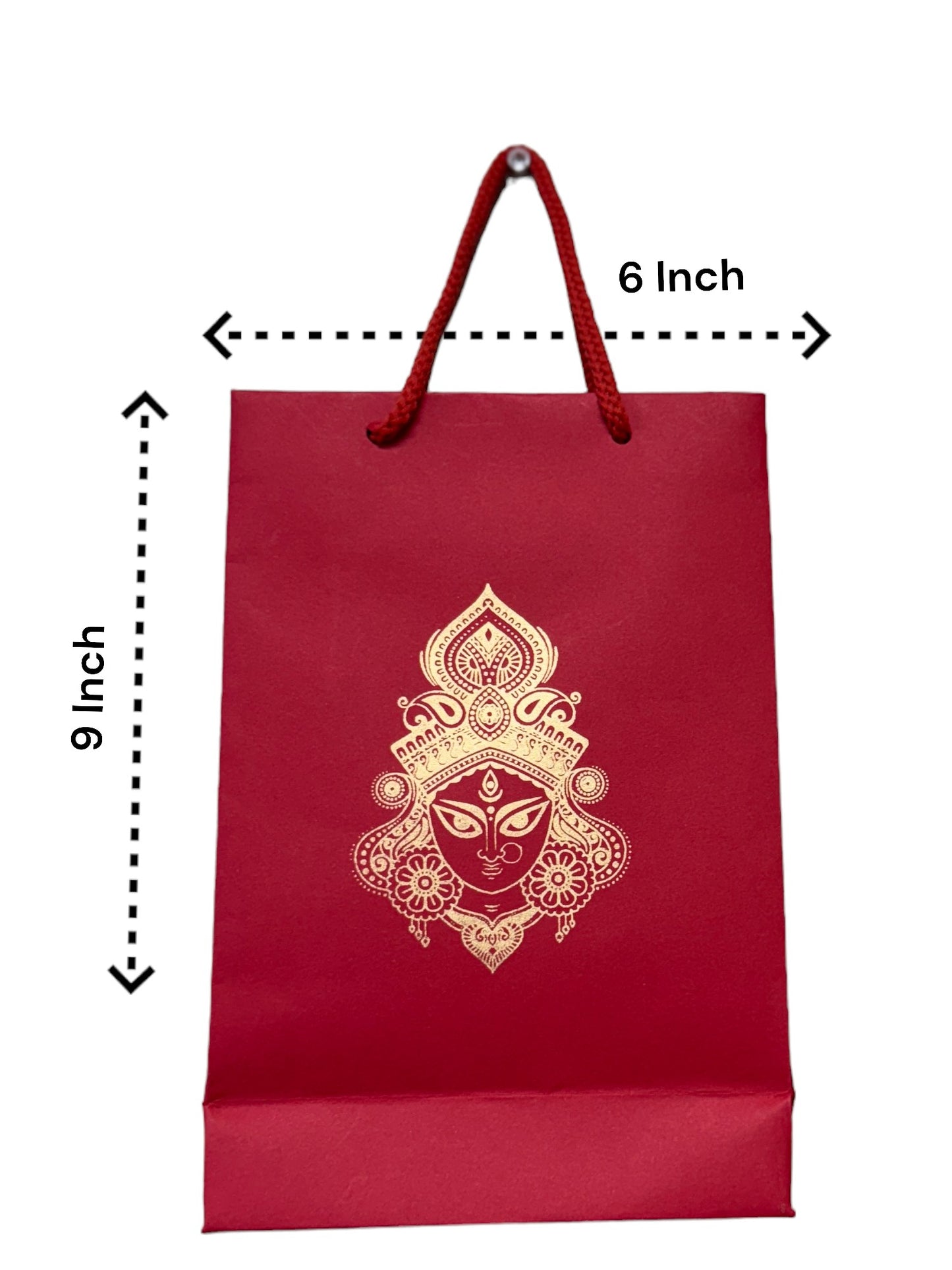 Durga Face Paper Gift Bag, Set of 10