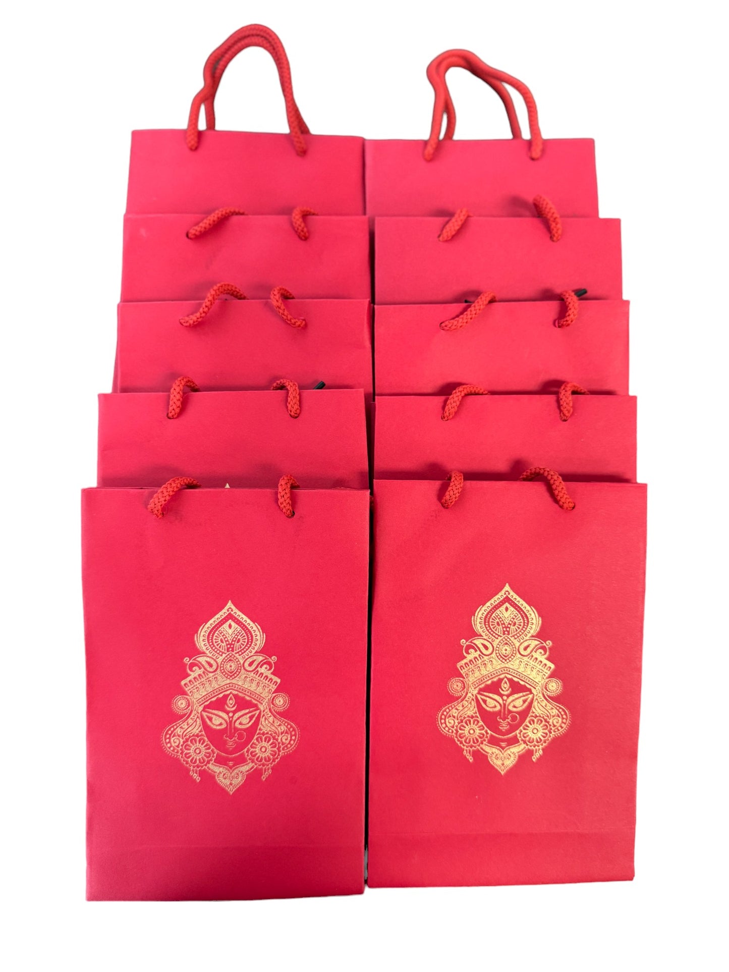 Durga Face Paper Gift Bag, Set of 10