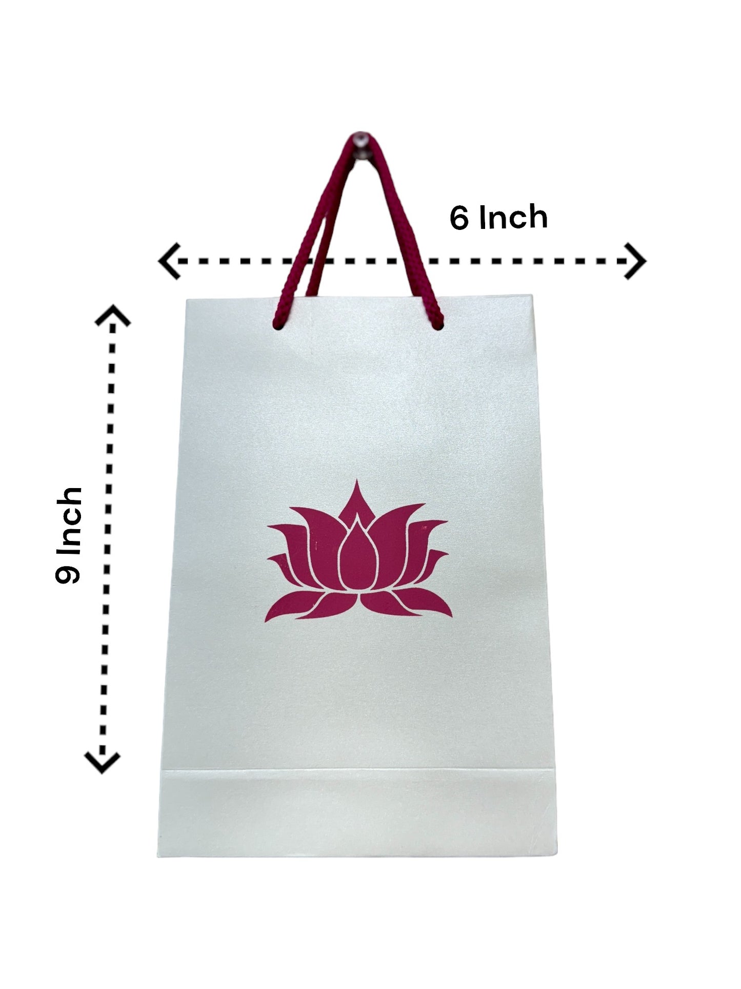 Lotus Paper Gift Bag, Set of 10