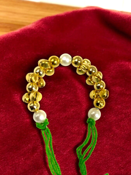 Beautiful Ghungroo Bracelet for Wedding Rituals, Mata ki Chowki, Pooja - Set of 6