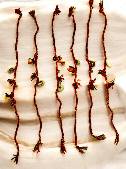 Beautiful Moli or Suraksha Dhaga, Set of 6 for Wedding rituals, Mata ki chowki, Pooja or Havan