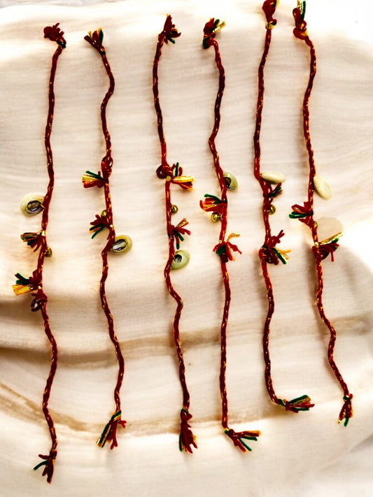 Beautiful Moli or Suraksha Dhaga, Set of 6 for Wedding rituals, Mata ki chowki, Pooja or Havan