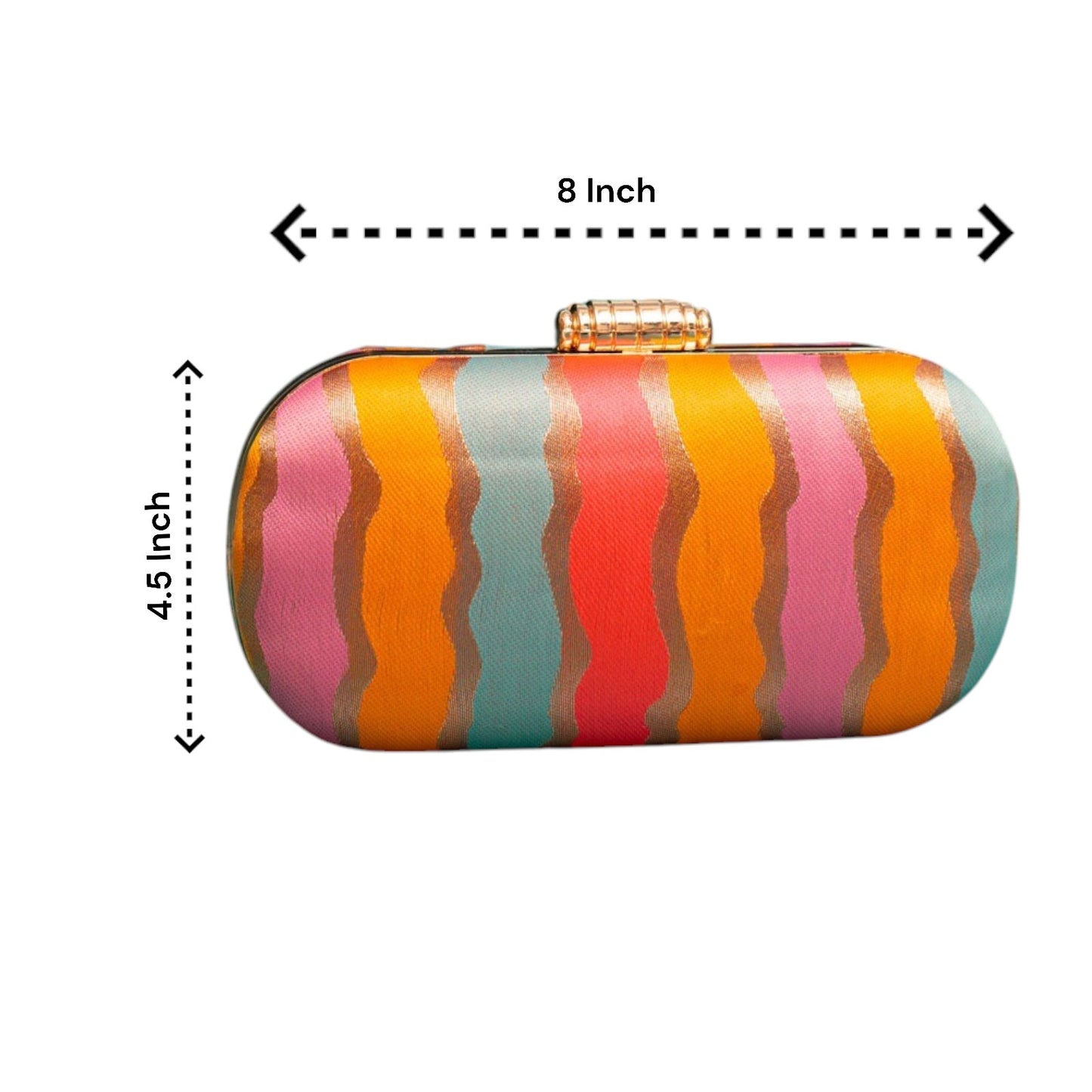 Exclusive Multicolor Cylindrical Shape Clutch