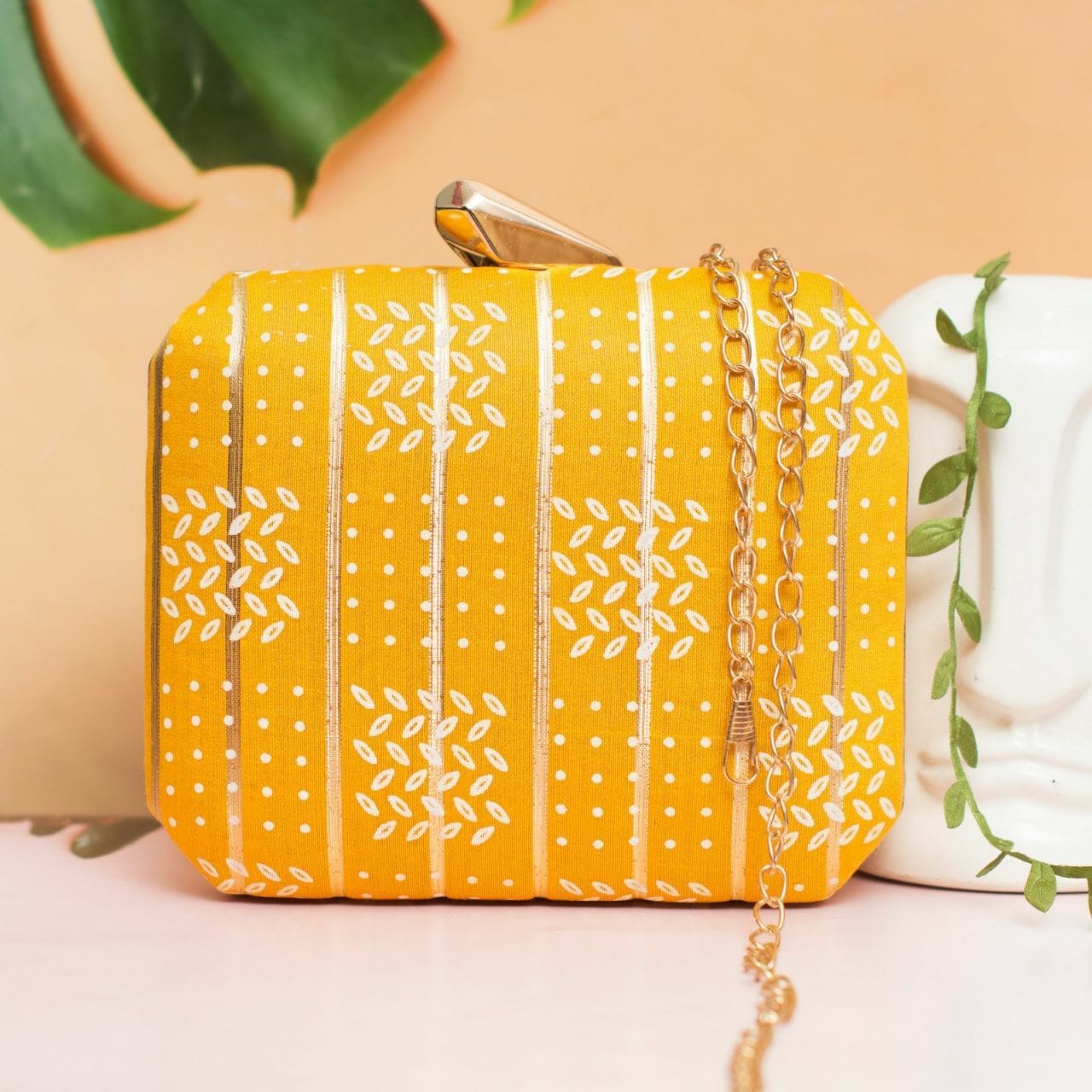 Exclusive Yellow Box Clutch