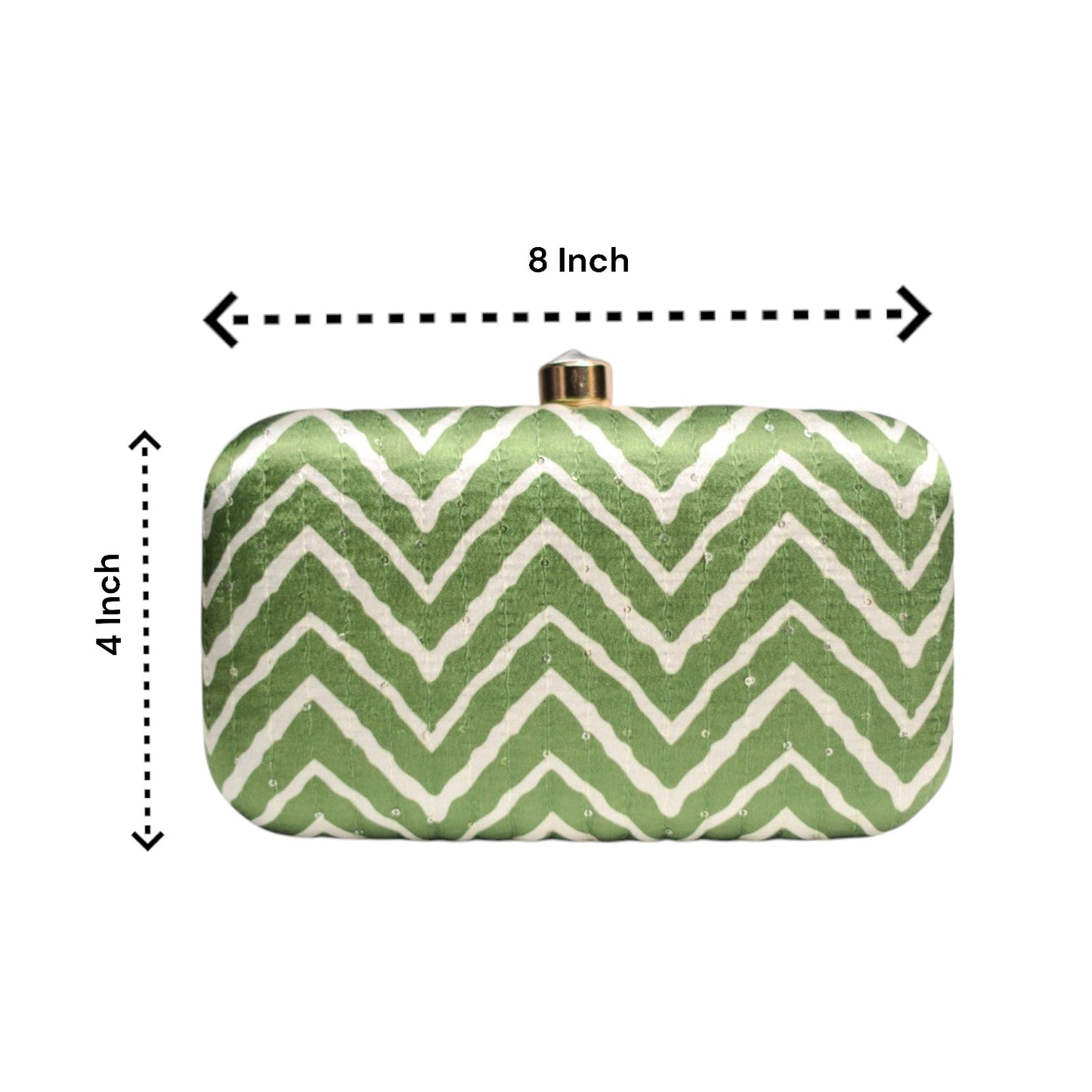 Exclusive Lehariya Green Clutch