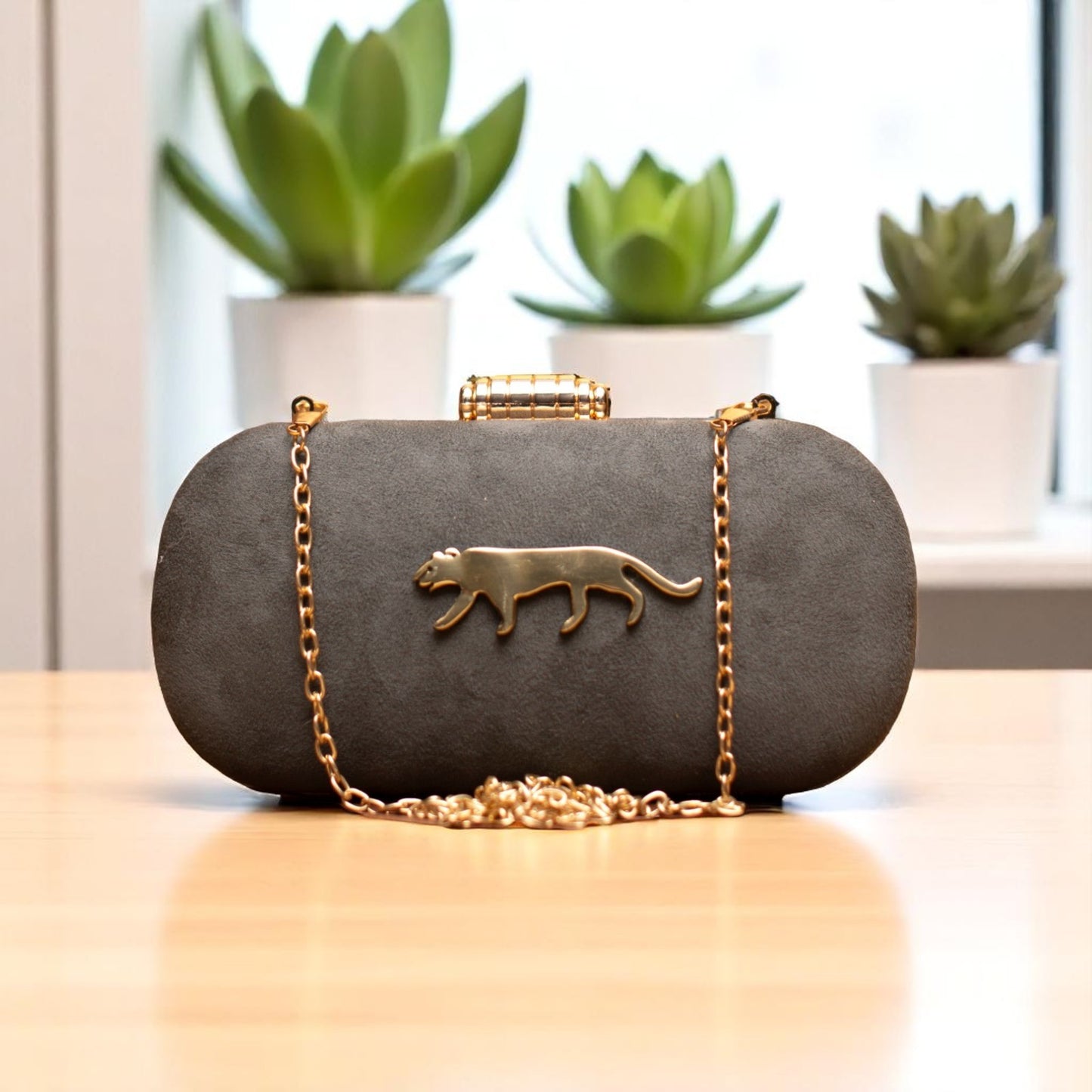 Exclusive Clutch with Jaguar Design
