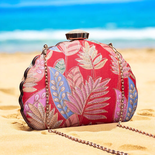 Exclusive Clutch with Leaf Design