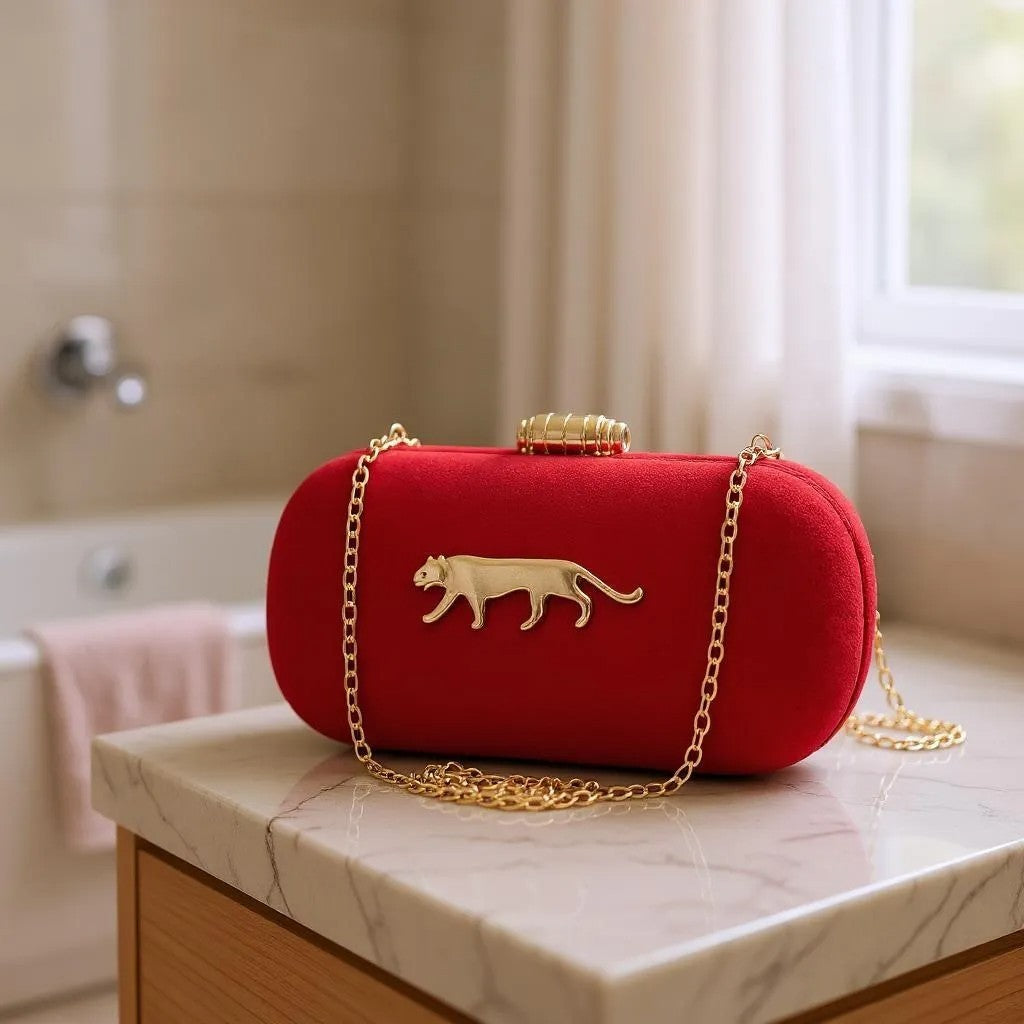 Exclusive Clutch with Jaguar Design