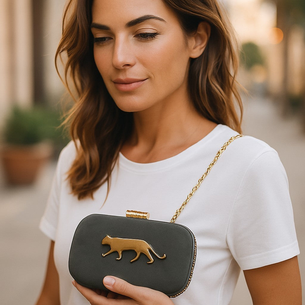 Exclusive Clutch with Jaguar Design