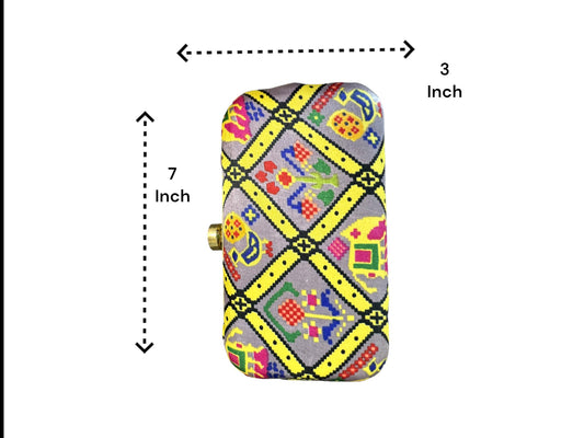 Bandhani Printed Clutches, Set of 3